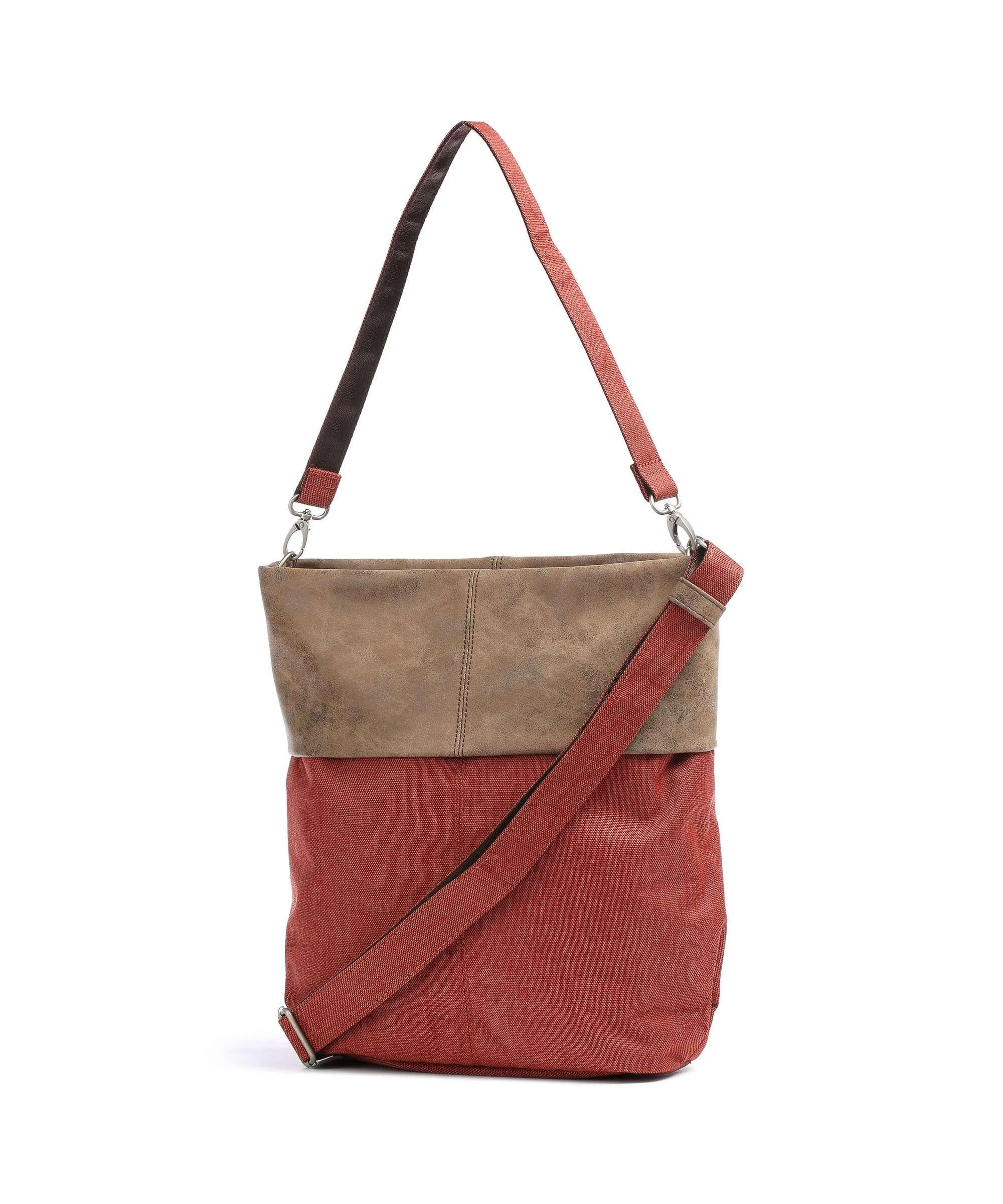  Zwei Olli OT12 Borsa hobo poliestere, pelle sintetica ambra  